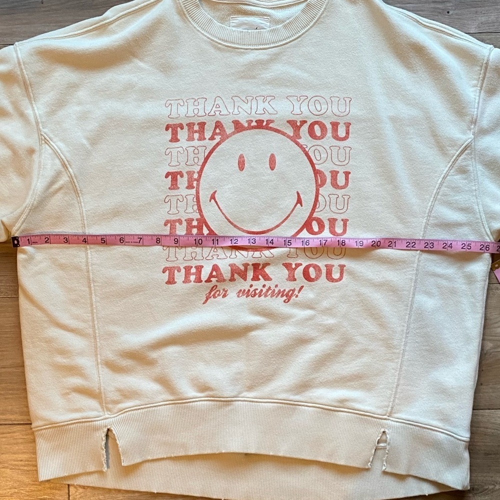 Aerie The Chill Crew Neck Smiley Sweatshirt - Picture 5 of 8